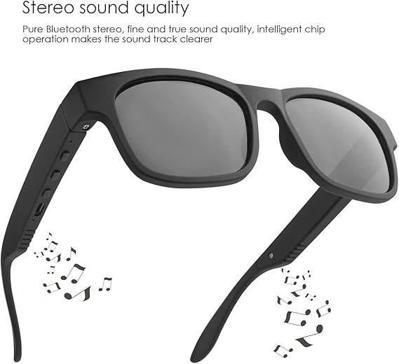 【IPX4】Seurico™ Bone Conduction Bluetooth Music Sunglasses with Polarized Lenses